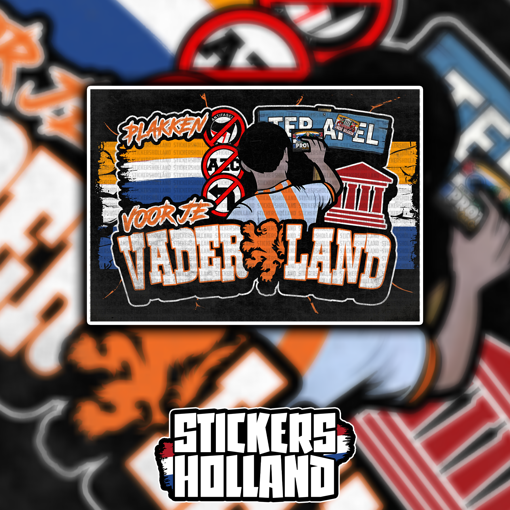 Plakken Voor Je Vaderland Sticker