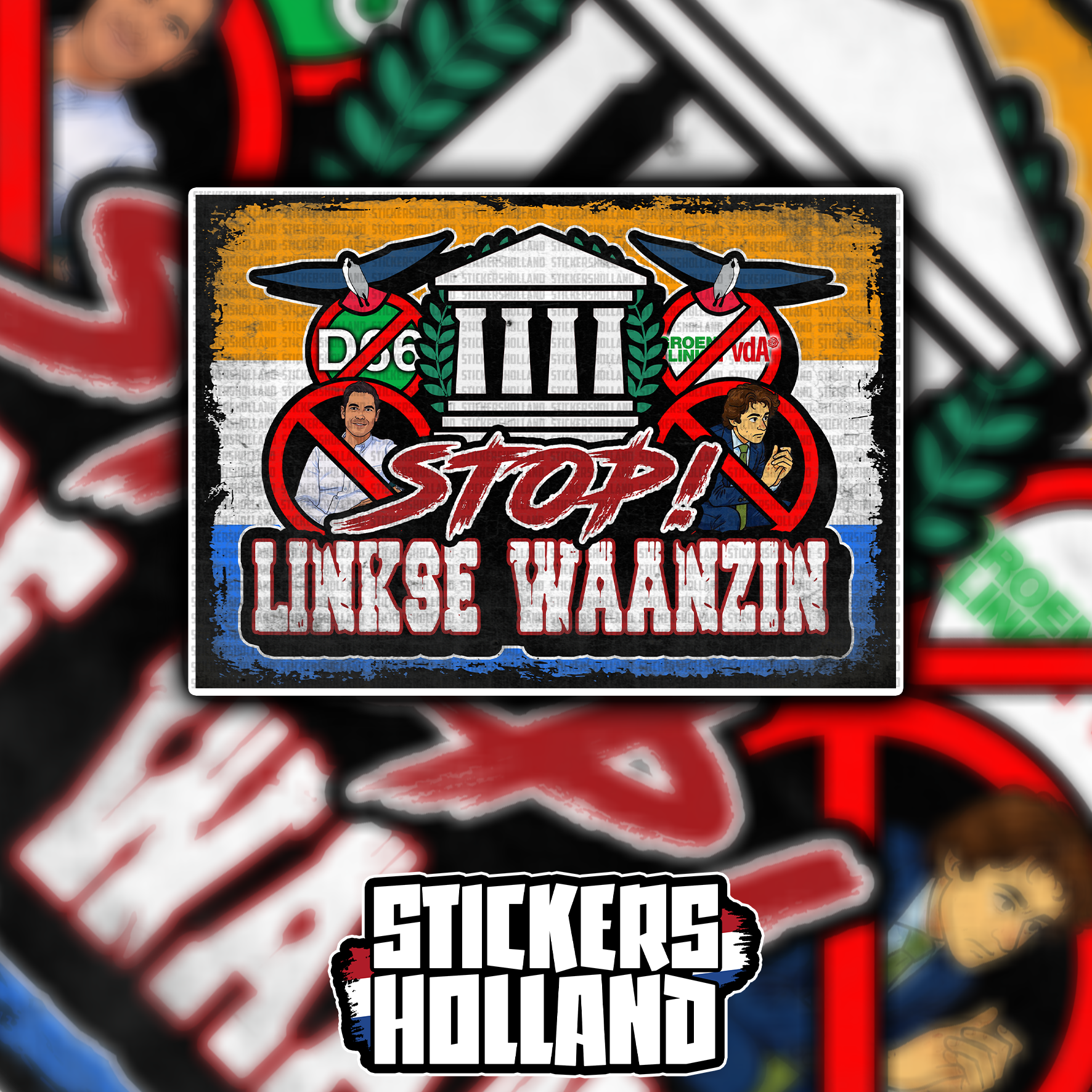 Stop Linkse Waanzin Sticker